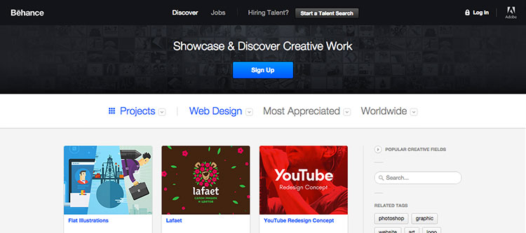 Online Portfolios on Behance